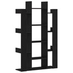 Bücherregal Schwarz Eichen-Optik 86 x 25,5 x 140 cm