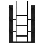 Bücherregal Schwarz Eichen-Optik 86 x 25,5 x 140 cm