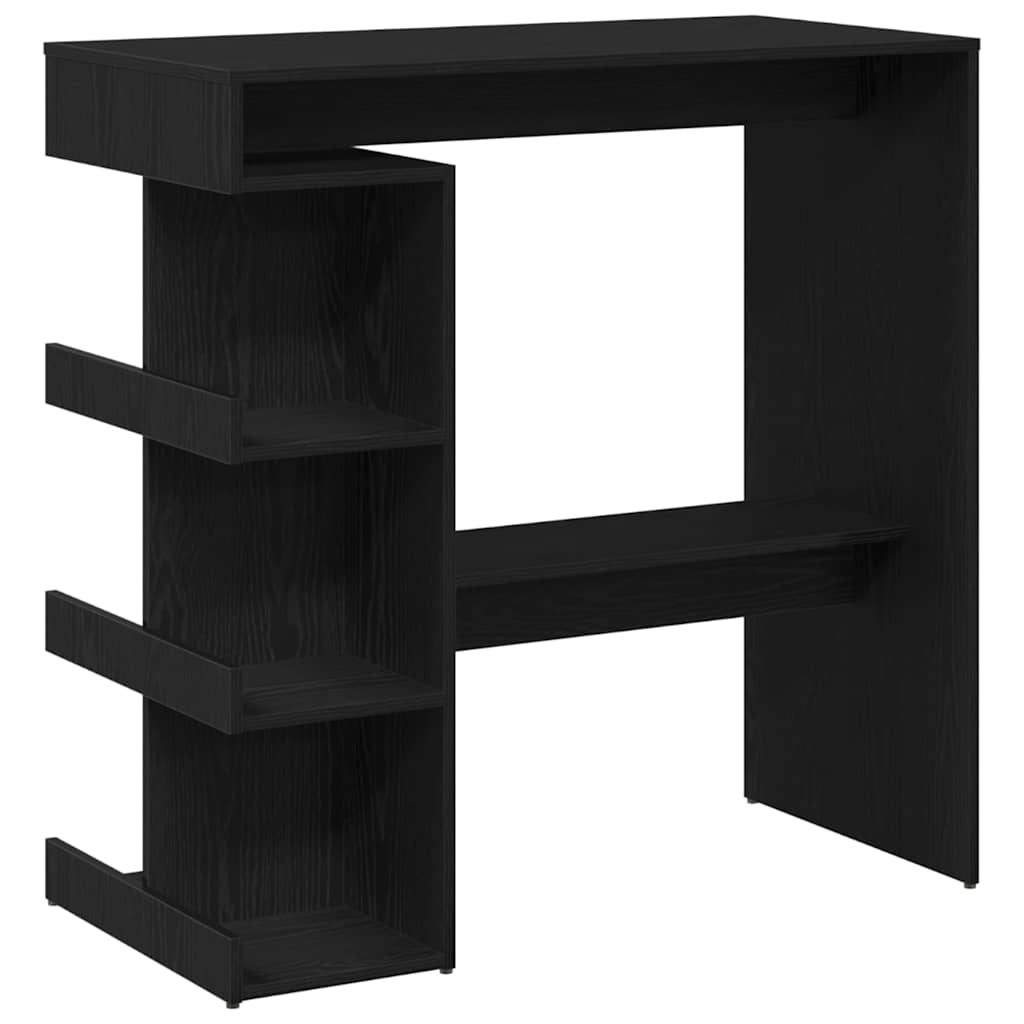 Bartisch Schwarz Eichen-Optik 100 x 48 x 101,5 cm Holzwerkstoff
