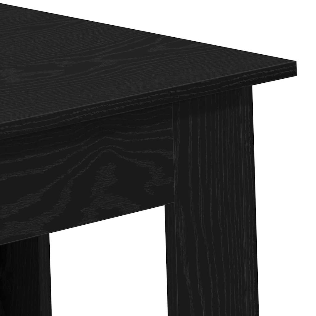 Bartisch Schwarz Eichen-Optik 102 x 50 x 103,5 cm Holzwerkstoff