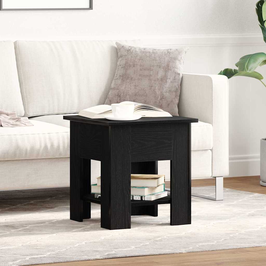 Couchtisch Schwarz Eichen-Optik 40 x 40 x 42 cm Holzwerkstoff