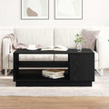 Couchtisch Schwarz Eichen-Optik 102 x 55 x 43 cm Holzwerkstoff