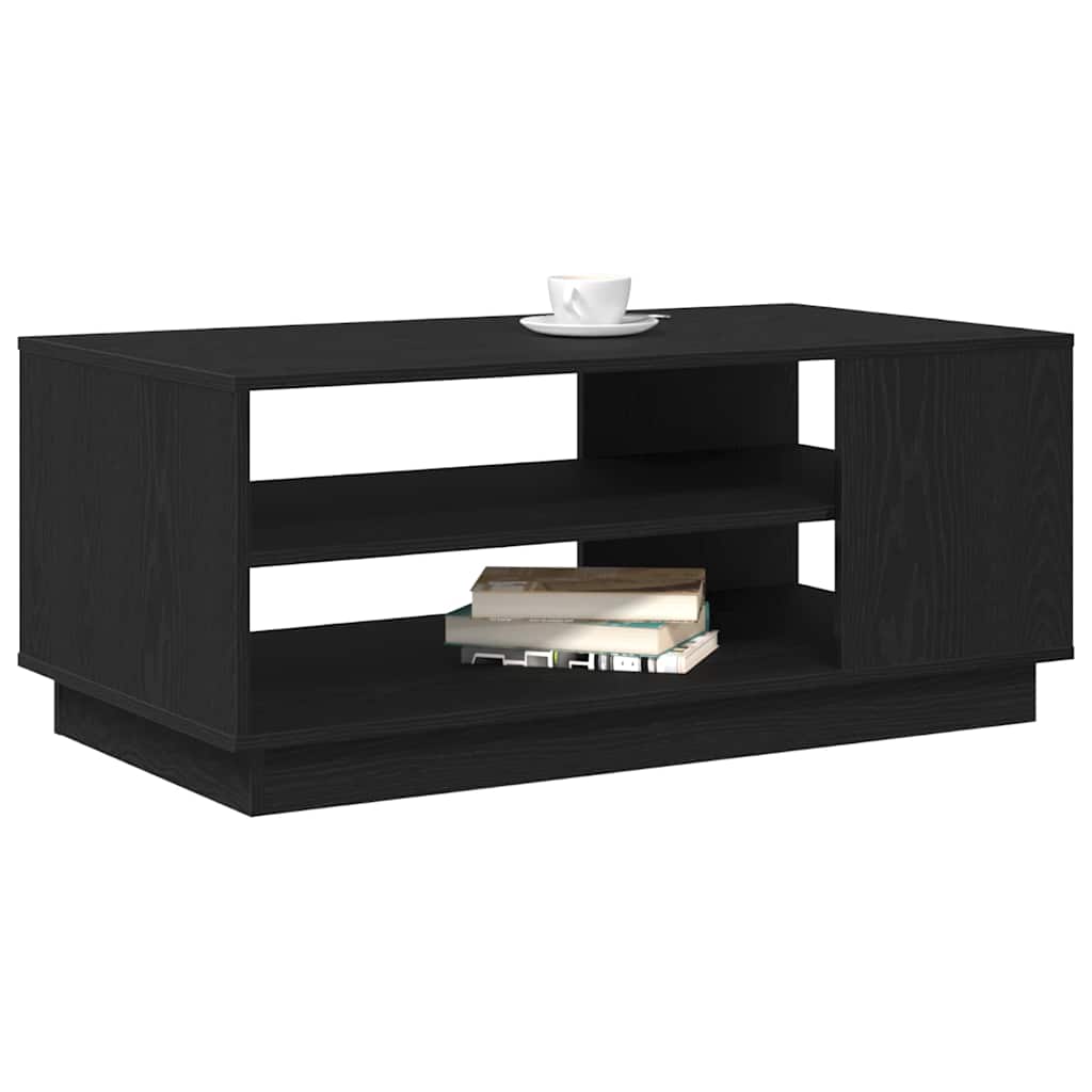 Couchtisch Schwarz Eichen-Optik 102 x 55 x 43 cm Holzwerkstoff