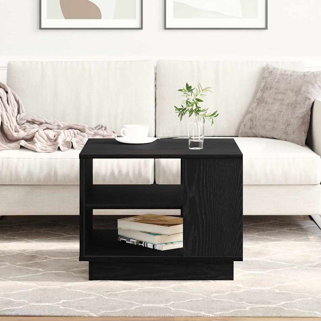 Couchtisch Schwarz Eichen-Optik 55 x 55 x 42 cm Holzwerkstoff