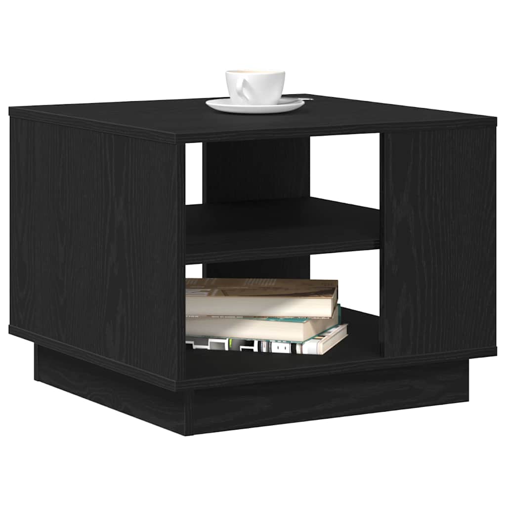 Couchtisch Schwarz Eichen-Optik 55 x 55 x 42 cm Holzwerkstoff