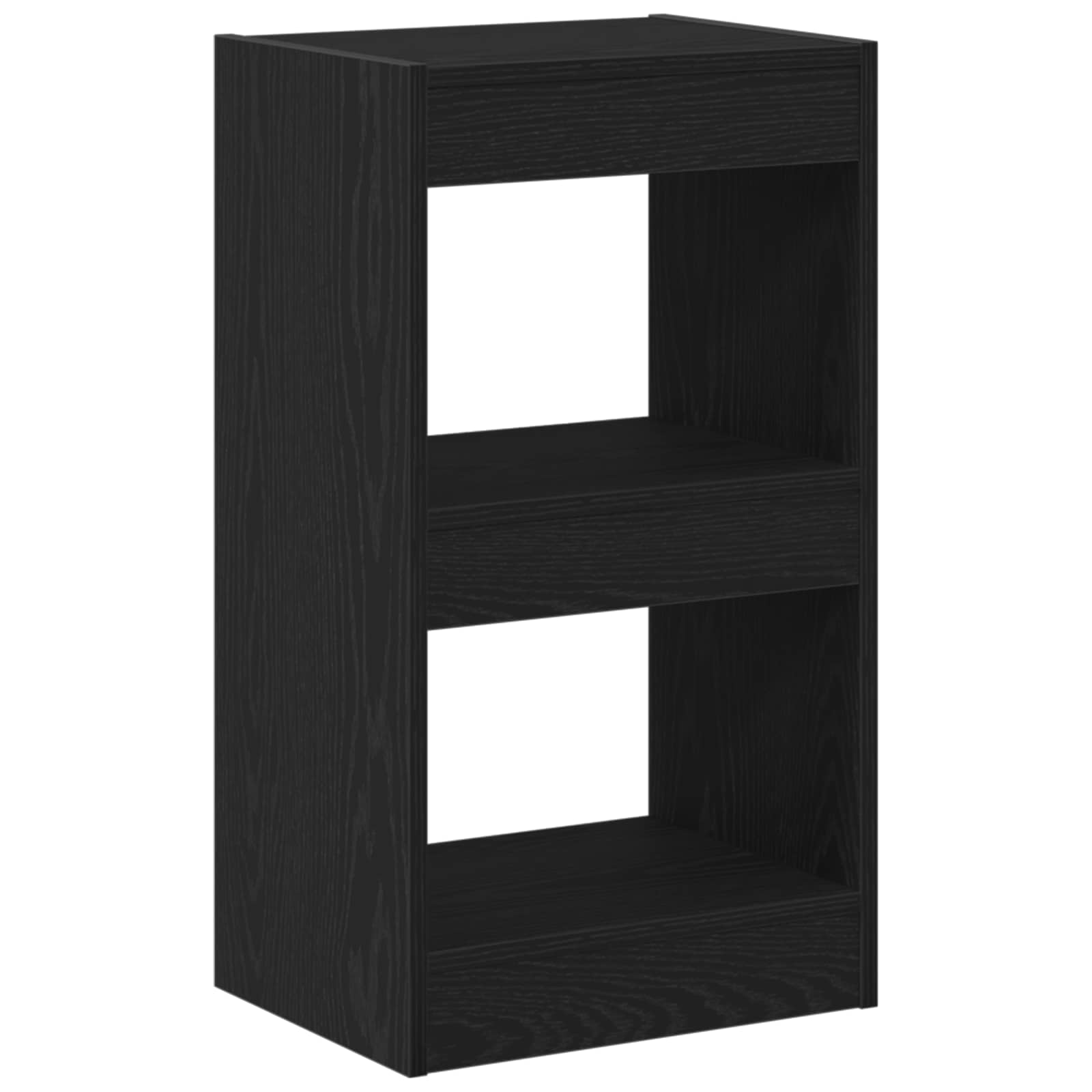 Bücherregal Schwarz Eichen-Optik 40 x 30 x 71,5 cm