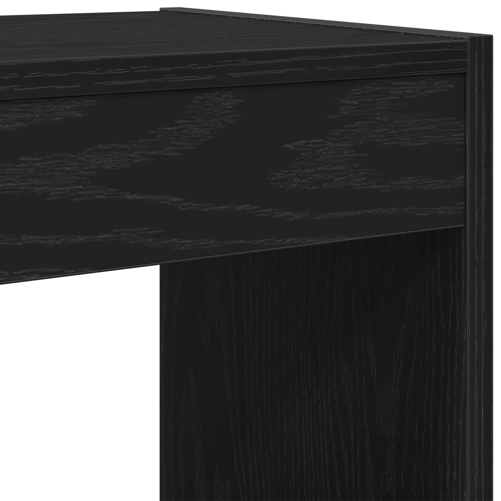 Bücherregal Schwarz Eichen-Optik 40 x 30 x 198 cm Holzwerkstoff