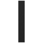 Bücherregal Schwarz Eichen-Optik 40 x 30 x 198 cm Holzwerkstoff