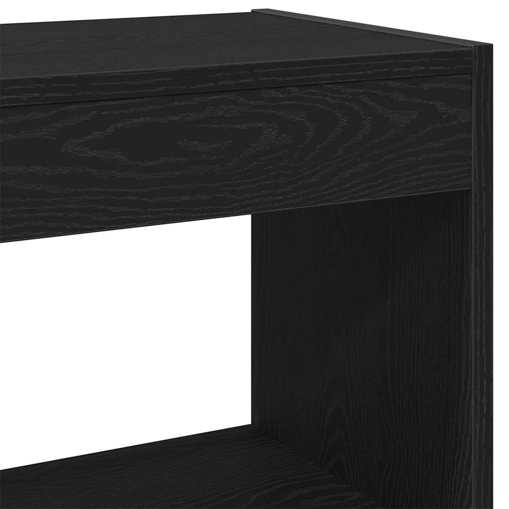 Bücherregal 2 pcs Schwarz Eichen-Optik 80 x 30 x 72 cm