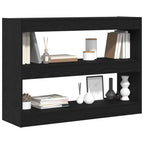 Bücherregal Schwarz Eichen-Optik 100 x 30 x 72 cm Holzwerkstoff