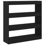 Bücherregal Schwarz Eichen-Optik 100 x 30 x 103 cm