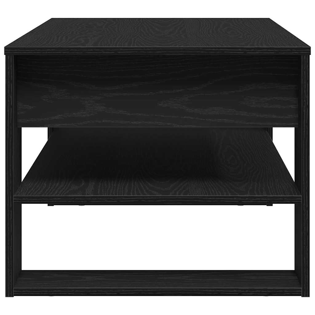 Couchtisch Schwarz Eichen-Optik 102 x 55 x 45 cm Holzwerkstoff