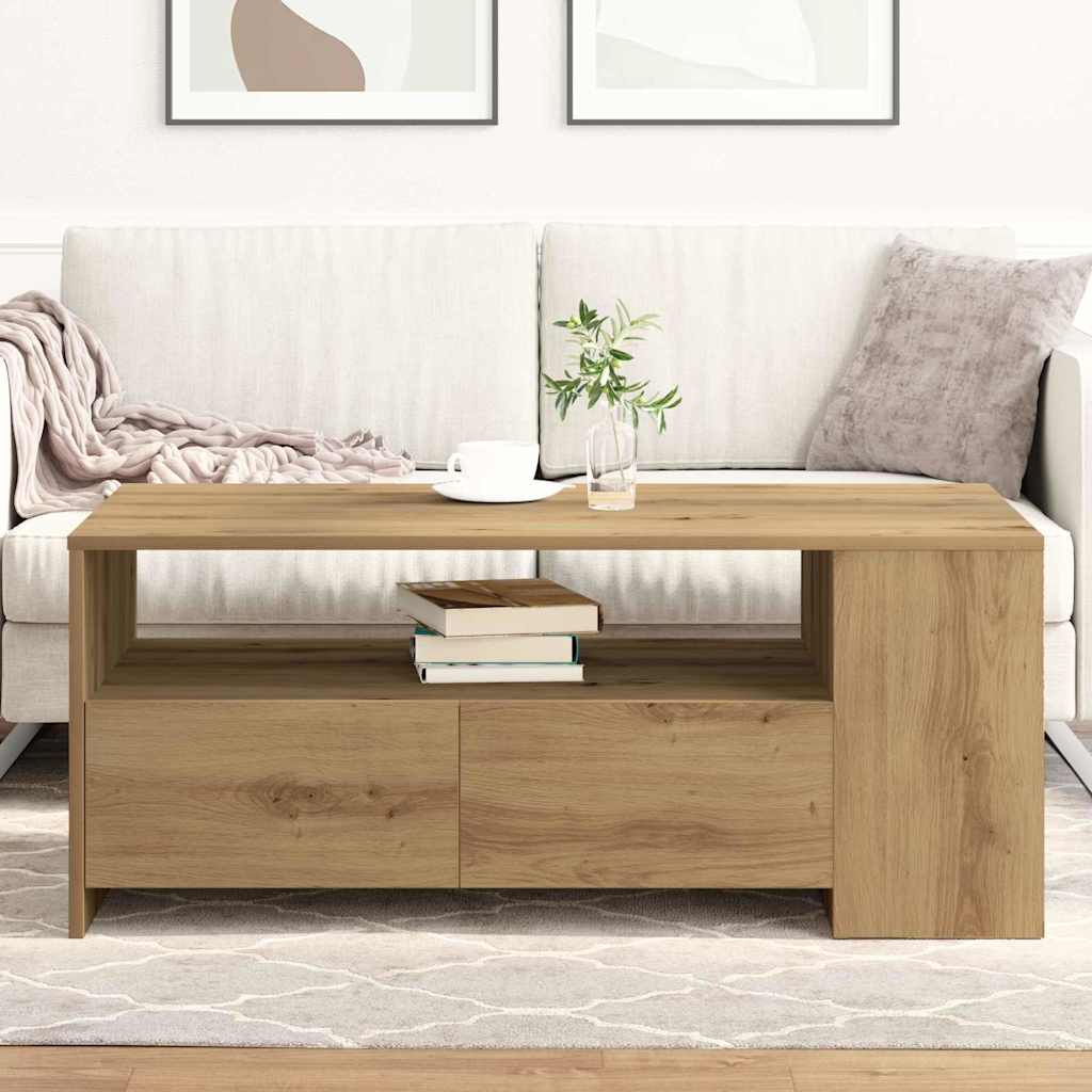 Couchtisch Artisan-Eiche 102 x 55 x 43,5 cm Holzwerkstoff