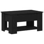 Couchtisch Schwarz Eichen-Optik 79 x 49 x 41 cm Holzwerkstoff