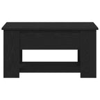 Couchtisch Schwarz Eichen-Optik 79 x 49 x 41 cm Holzwerkstoff