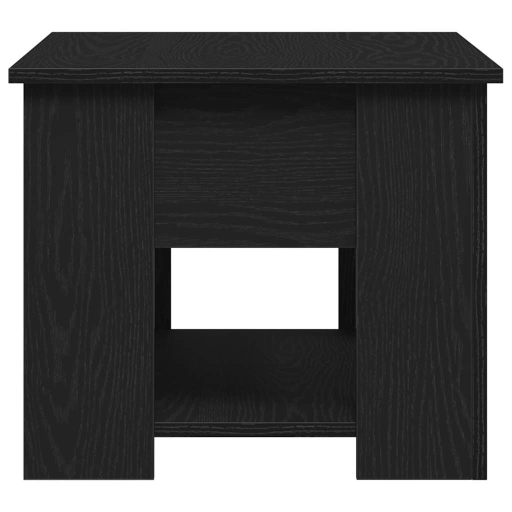 Couchtisch Schwarz Eichen-Optik 79 x 49 x 41 cm Holzwerkstoff