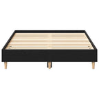 Bettrahmen Schwarz Eichen-Optik 203 x 123 x 25 cm Holzwerkstoff