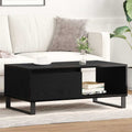 Couchtisch Schwarz Eichen-Optik 90 x 50 x 36,5 cm Holzwerkstoff