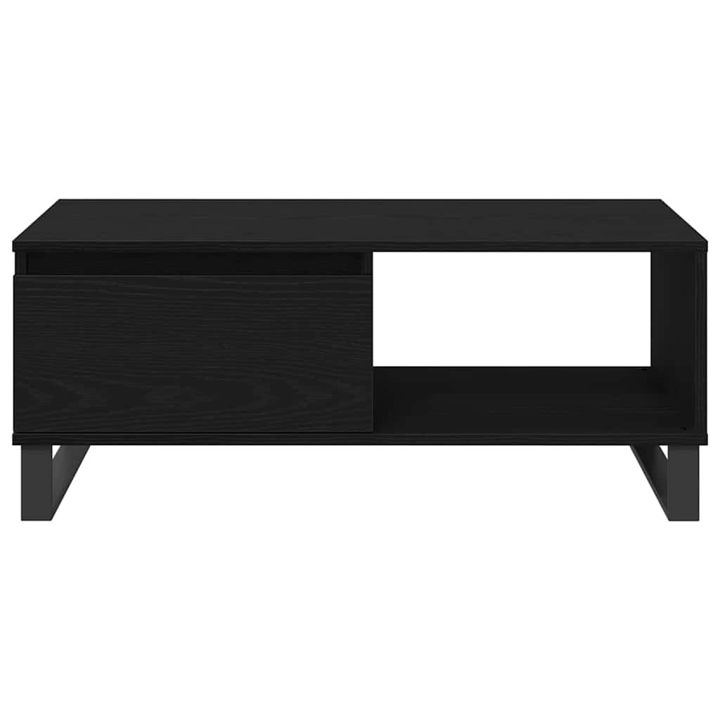 Couchtisch Schwarz Eichen-Optik 90 x 50 x 36,5 cm Holzwerkstoff