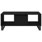 Couchtisch Schwarz Eichen-Optik 90 x 50 x 36,5 cm Holzwerkstoff
