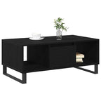 Couchtisch Schwarz Eichen-Optik 90 x 50 x 36,5 cm Holzwerkstoff