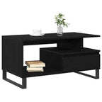 Couchtisch Schwarz Eichen-Optik 90 x 49 x 45 cm Holzwerkstoff