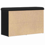 Schuhbank mit Regal Schwarz 82 x 32 x 50 cm Holzwerkstoff