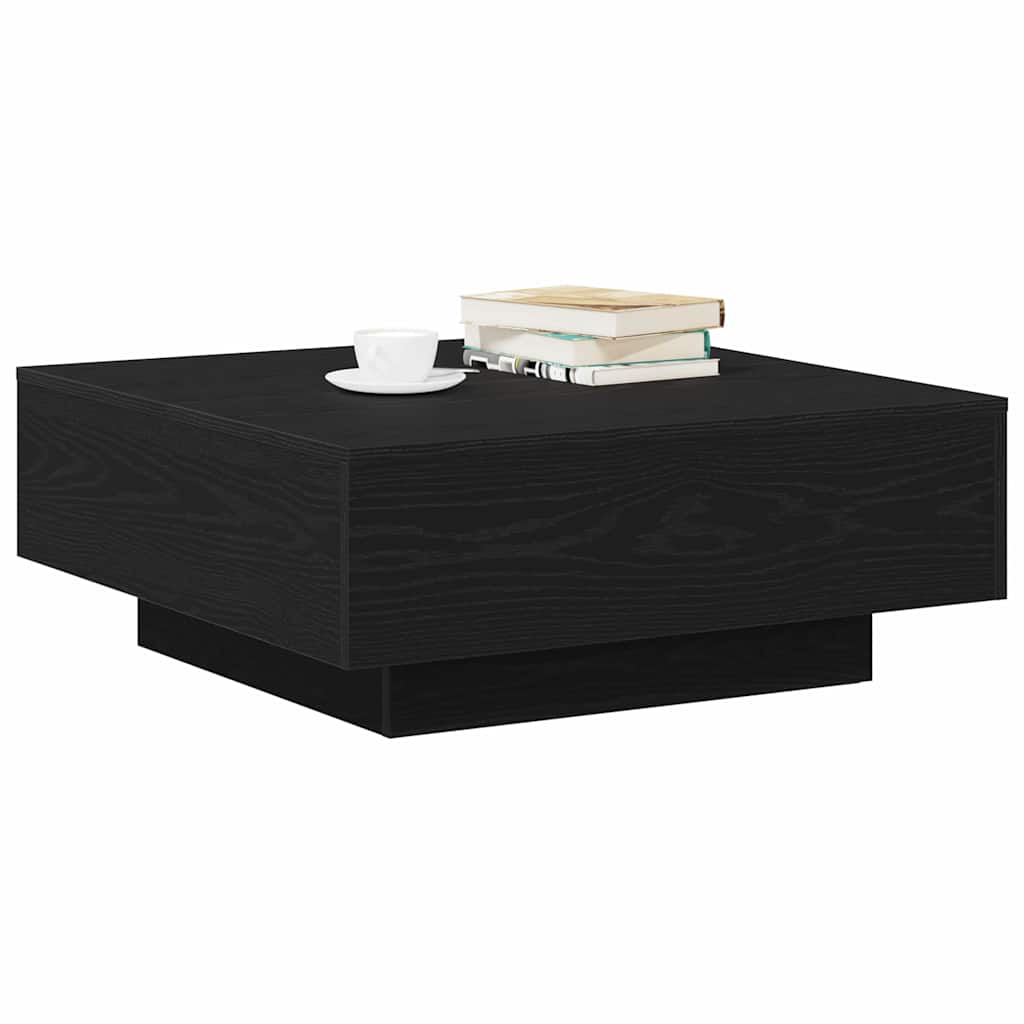 Couchtisch Schwarz Eichen-Optik 80 x 80 x 31 cm