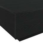 Couchtisch Schwarz Eichen-Optik 80 x 80 x 31 cm Holzwerkstoff