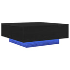 Couchtisch Schwarz Eichen-Optik 80 x 80 x 31 cm Holzwerkstoff