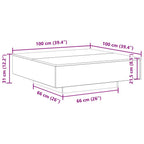 Couchtisch Altholz 100 x 100 x 31 cm Holzwerkstoff