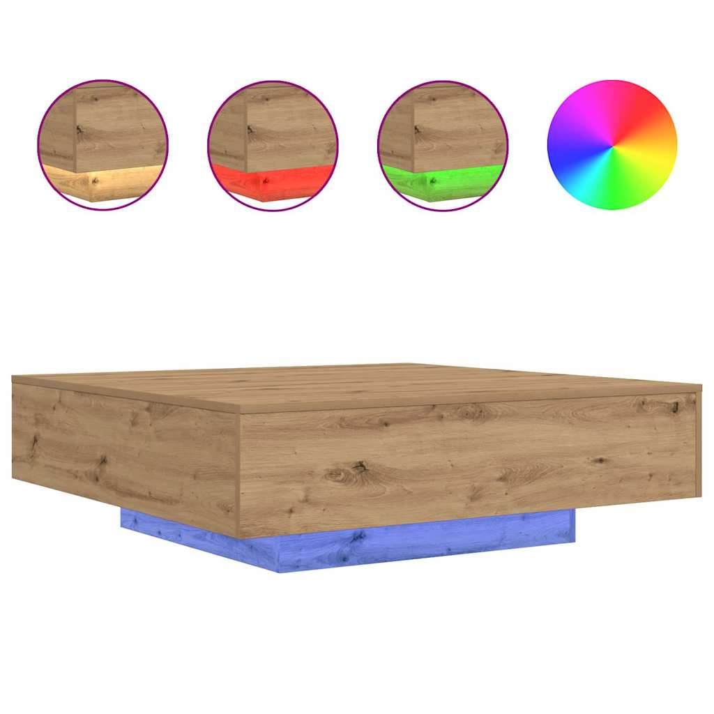 Couchtisch Artisan-Eiche 100 x 100 x 31 cm Holzwerkstoff