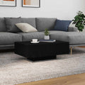 Couchtisch Schwarz Eichen-Optik 85 x 55 x 31 cm Holzwerkstoff
