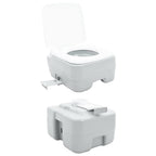 Camping-Toilette Grau 41,5 x 36,5 x 42 cm