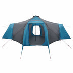 Tipi Zelt mit Dach mit Speicher Blau 492 x 492 x 275 cm Taft