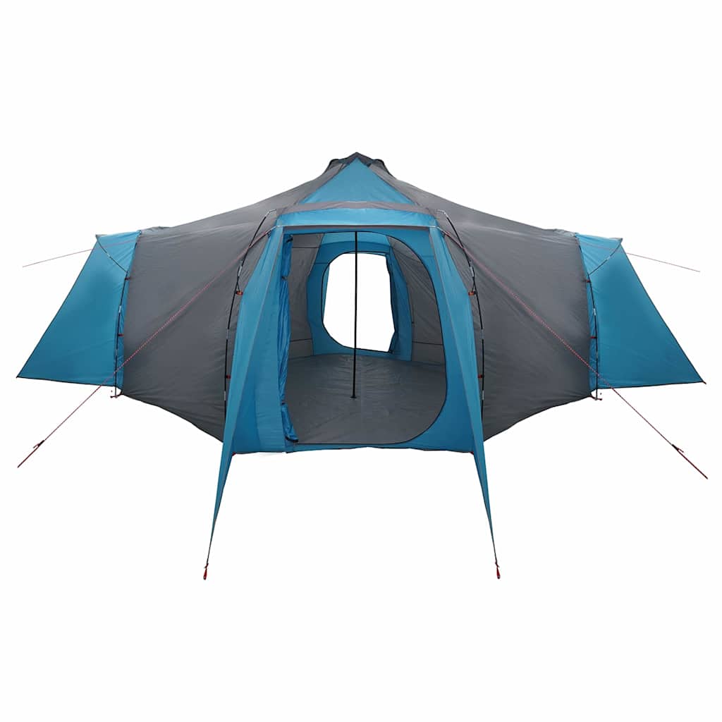 Tipi Zelt mit Dach mit Speicher Blau 492 x 492 x 275 cm Taft