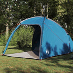 Hütten-Zelt mit Dach mit Speicher Blau 370 x 230 x 185 cm Taft