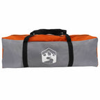 Fahrradgarage mit Dach Grau und Orange 256 x 222 x 182 cm Taft