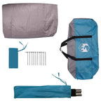 Zelt mit Dach mit Speicher Blau 268 x 240 x 191 cm Polyester