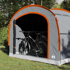 Zelt mit Dach Grau und Orange 268 x 240 x 191 cm Polyester