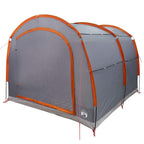 Zelt mit Dach Grau und Orange 268 x 240 x 191 cm Polyester