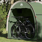 Fahrradgarage mit Dach mit Speicher Grün 210 x 90 x 174 cm