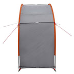 Fahrradgarage mit Dach Grau und Orange 210 x 90 x 174 cm