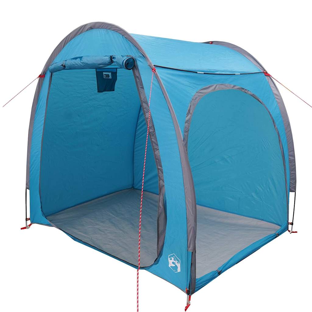 Fahrradgarage mit Dach mit Speicher Blau 218 x 156 x 180 cm