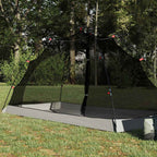 Zelt mit Dach mit Speicher Grau und Schwarz 236 x 108 x 120 cm
