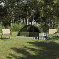 Zelt mit Dach mit Speicher Grau und Schwarz 236 x 108 x 120 cm
