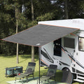 Wasserfeste Plane mit Dach Grau und Orange 240 x 300 cm