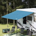 Wasserfeste Plane mit Dach Blau 240 x 350 cm