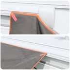 Wasserfeste Plane mit Dach Grau und Orange 240 x 350 cm