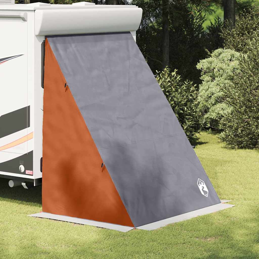 Heckklappenzelt Grau und Orange 190 x 150 x 185 cm Taft